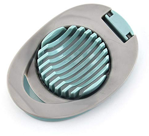 WOIWO 1 PCS Creativity Kitchen Egg Mirabile Multi-Functional Egg Slicer Kitchen Gadget (gray-green)
