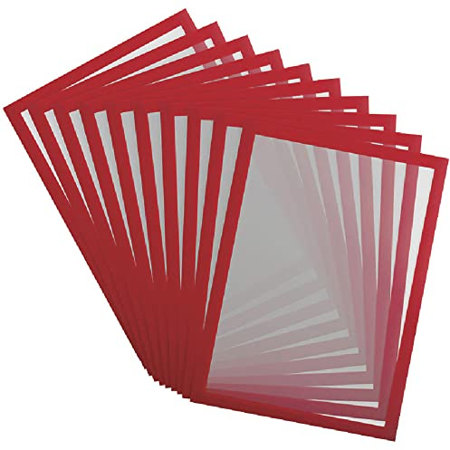 Djois, 195243 – Magnetischer Info-Rahmen A3 Magneto Pro, Rot, 10 St | Sicherer Halt · Aushänge sichtbar · Schneller Wechsel · Klare Lesbarkeit