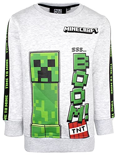 Minecraft Sweatshirt Geschenke für Jungen – Gaming Merchandise Geburtstag Spiel T-Shirt Merchandise – Alter 5–12 Jahre