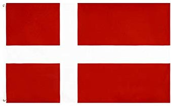 Stormflag Dänemark Flagge (90cmx150cm) Polyester Pongee 90g mit Ösen mit Doppelnadel genäht.