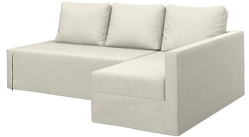 Soferia Sofabezug L Form Kompatibel Mit Friheten Ecksofabezug Rechts Ecksofaüberzug Ecksofaüberwurf Sofaschoner Cover Wasserabweisend Fleckschutz Softi Beige
