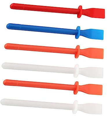 DOITOOL 18pcs Glue Spreader Six Flexible Applicators for Leather Craft DIY Projects Handheld Glue Tool for Woodworking Strong Application Random Color