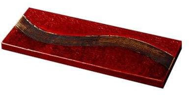 YuanSpring lámina Tabla de quesos de Pizarra, Delicatessen, Carne, Pizarra para exhibición de Pasteles, Negro Mate, Porcelana Vintage de