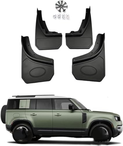 Set completo paraspruzzi auto Per Defender 90/110 2020-2024, Anteriore Posteriore Parafango Fender Pneumatico Accessori Protezione