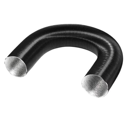 Auto Ansaugrohr Für Standheizungen 25/42/60/76/90 Mm Aluminiumfolie Warmluftführung Einlass Auslass Auspuff Wellschlauch Auto Lufteinlass Ansaugschlauch(100cm 4.2cm)