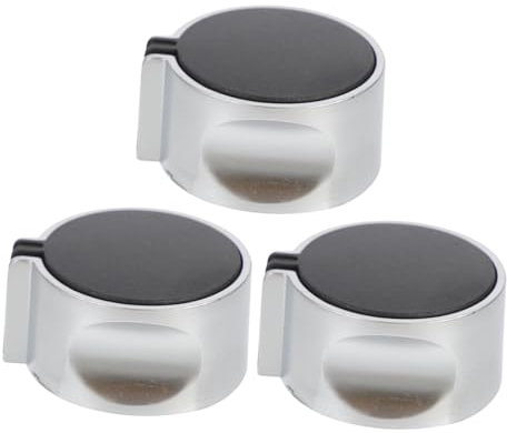 Veemoon 3stücke Teiliges Gasherd Drehknopf Aus Zinklegierung Robuste Steuerung Für Gasherde Knöpfe Für Küchenrenovierungen Ersatz Für Defekte Knöpfe