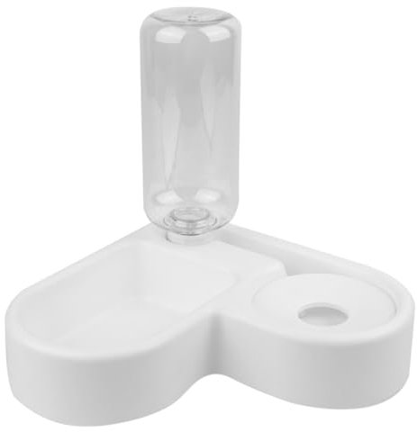 BUGUUYO Automatic Water Dispenser Plastic Double Bowls Pet Feeder Bowl Dog Feeder for Kitchen Use