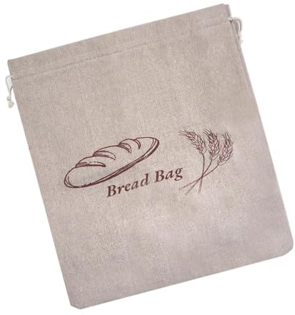 SHEGOTO Sac à pain en lin avec doublure de qualité alimentaire pour levain fait maison