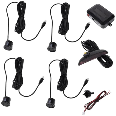 Kit de Capteur de Recul pour Voiture, 4 Capteurs, Noir