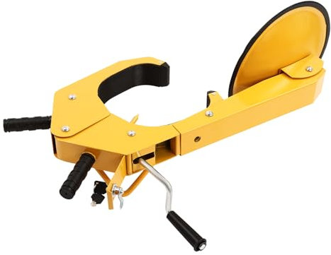 Antivol de roue - Sabot de stationnement - Pour voitures, camions, SUV, camping-cars, bateaux - Jaune