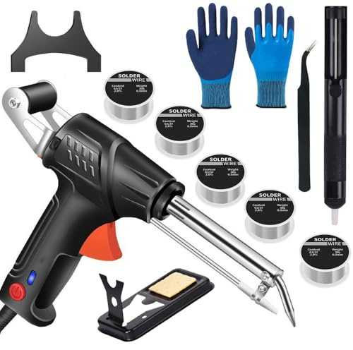Handheld Laser Welder, 2025 New Laser Welding Gun for Metal Set, Automatic Corded Solder Iron Internal Heat Electric Weldding Tool, for Industrial Home-20.5 * 14.5 * 4.2cm||Grey