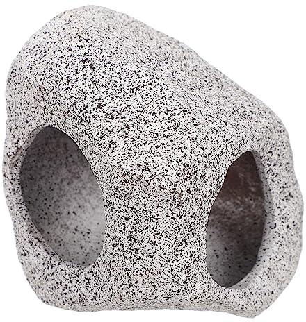 ibasenice Décoration Aquarium Résistante Cachette Crevette Réaliste Ornement Durable pour Aquarium Eau Douce Maison Abri Poisson Décor Naturel et