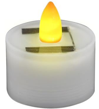 Genérico Velas Solares para Exterior Resistentes al Agua | Velas LED Sin Llama - Suministros De Iluminación Para Halloween Bodas Restaurantes Camping Picnic