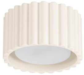 SOLLUX lighting Taklampa – Taklampa av aluminium – 1 flamma – LED-lampa | beige Aura
