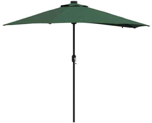 Toldo lateral parasol verde 294 x 150 x 223 cm tela para balcón, terraza, jardín