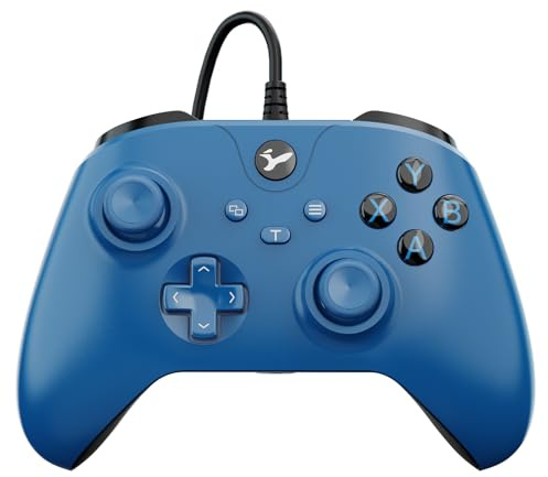 Wired Controller for Xbox One, Wired Xbox one USB Gamepad Controller Compatible with X-box S/X/PC Windows 10/11 with 3.5mm Headset Audio Jack（Blue）