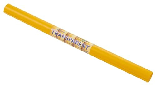 Transparentpapier Extra Stark 115 g/m², 50,5 x 70 cm (5 Rollen, Gelb)