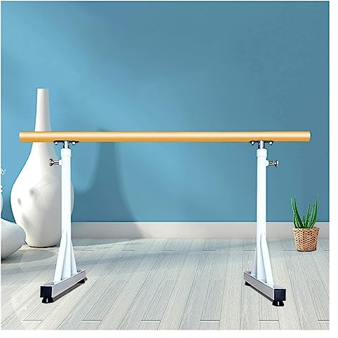 BMKGODN Ballettstange, freistehende Tanzstangen aus Holz, höhenverstellbare Stretch-Ballettstangen for Erwachsene und Kinder, tragbare Fitness-Ballettstange for Zuhause oder Tanzzimmer(1m)