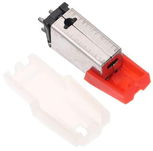 DIYEAH Stylet de Platine Vinyle Magnétique Rouge Aiguille de Remplacement pour Phonographe Accessoire Compatible Lecteur Vinyle Aiguille Gramophone Pièce de Rechange Solide et Précise