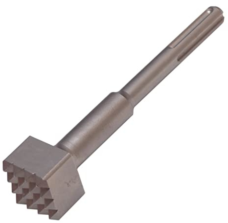 DIAMWOOD - Boucharde 16 Dents 45 x 45 mm - Longueur 180 mm - Queue SDS-Plus - Outil Béton et Pierre - Finition Grainée, Nettoyage et Préparation Surface