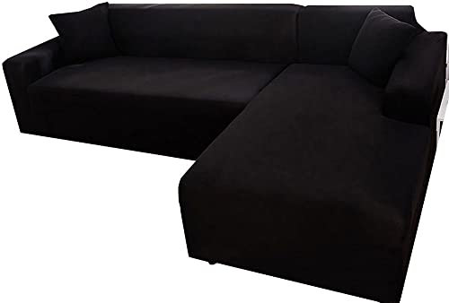 ZZDZW Sofahusse L Form, Sofabezug Wasserdicht Sofa Überzug Ecksofa Beige Rechts Links Couchbezug U Form Groß Couch Hussen 1 2 3 4 Sitzer Stretch Eckcouch L-vormig Bezug Sofabezüge
