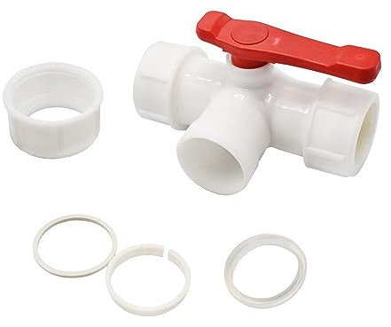 NETFEN T-Kupplung, 1 Stück Wasserrohr-T-Kupplung Kunststoff-Kugelhahn 3-Wege-Schnellverbinder T-Typ PVC PE Schnellanschluss 20/25/32/40/50/63 Mm (Color : Repair, Size : 40MM)