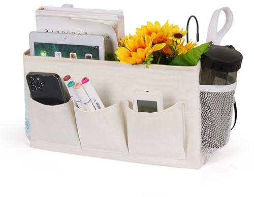 Ozzptuu Bedside Caddy Bedside Storage Bag for Headboards/Bunk Bed