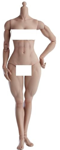 HiPlay Worldbox 1:6 Scale Female Action Figure Body -Muscle Shape, Medium Bust, Wheat Skin AT206BQMS
