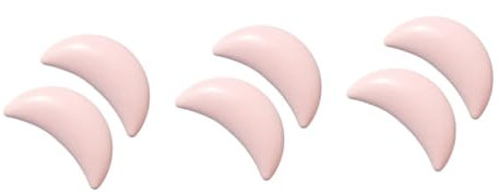 BESTonZON 6pcs Adorable Ceramic Drawer Knobs Creative Moon Pink Pull Handles for Cabinet and Furniture for Home and Office Decor
