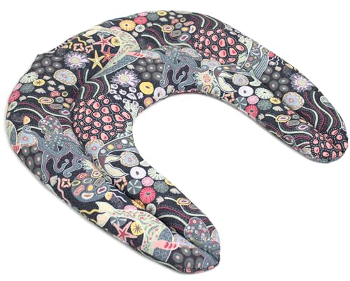 Giraffenland Johanniskern Grain Neck Pillow with Chambers, Organic Fabric Underwater, Neck Pillow, Heat Cushion for Neck