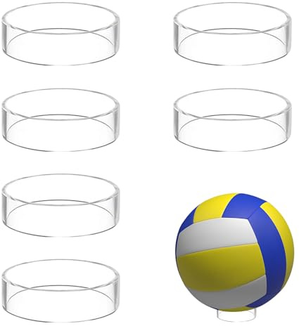 SVUPUE 6 Stück Acryl Ballhalter, Ballständer Ballhalterung, für die Darstellung von Basketball, Fußball und Volleyball