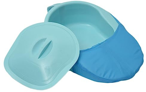 MAGICLULU Bettpfanne Aus Kunststoff Mit Griff Für Senioren Patienten Kompaktes Urinal Bettlägerig Geeignet Für Hause Und Pflege