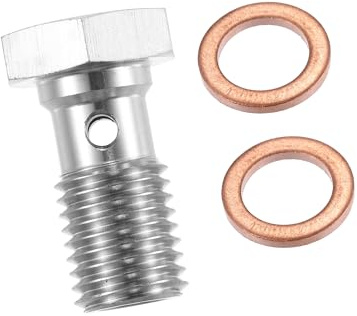 A ABSOPRO M10x1.5 Thread Turbo Brake Line Banjo Bolts 20mm | Single banjo bolt, Automotive parts, Item replacement