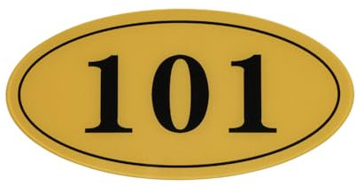 Customized House Numbers Plaques Sign Acrylic Plaque Personalized Home Address Modern Horizontal Door Number Stick on Room Numbers Plate for Outside Mailbox Office Hotel Classroom (Style 2)