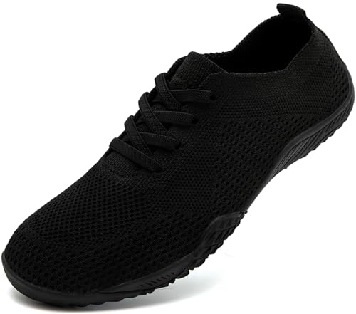 CMZSMM Womens Barefoot Shoes Running Sneakers Gay Casual Black Size 4 UK