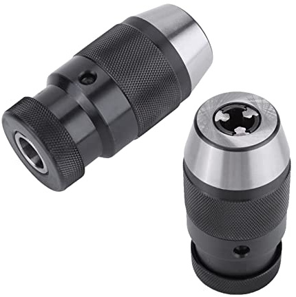 Drill Chuck, 0-13mm 1/2 Steel Self Tightening Keyless B16 Chuck Lathe Chuck Keyless Chuck with Self Tighten Keyless Drill Chuck for Lathe Electric Drill