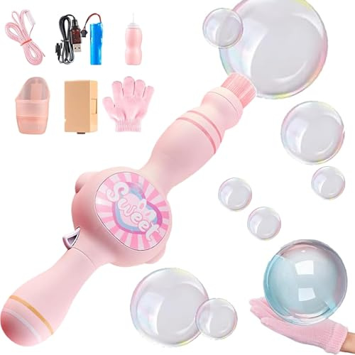 Rauch Seifenblasenmaschine, Smoke Bubble Machine Bunte Elastische Seifenblasen Interaktive Nebel Seifenblasenmaschine für Partys, mit elastischem Raucheffekt, Leichtbauweise