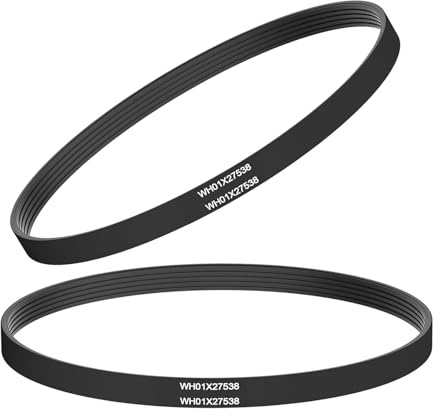 yrjns WH01X27538 - Correa de transmisión para lavadora compatible con lavadoras GE & Hotpoint, sustituye a AP6037512, 4585709, PS11767488, corrige problemas de olor a centrifugado y quemado, paquete