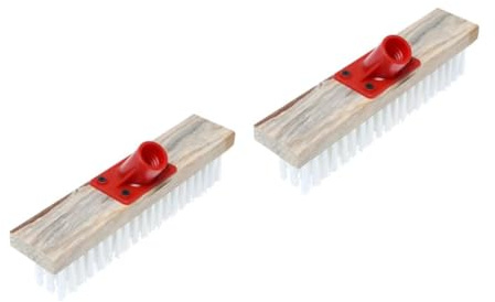 BESTYASH 2 Pezzi Testa di pennello a setola dura macchia spazzola spazzole per la pulizia Pespa per scrub da pavimento spazzolone spazzolino multiuso lavapavimenti per carichi pesanti nylon