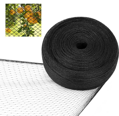 4m X 6m Teichnetz, Taubennetz Balkon, Netz Für Balkon, 1 Stück Teichnnetz Feinmaschig, Netz Vogelschutz, Feinmaschiges TeIchnetz Aus Polyethylen, Taubennetz Balkon Ohne Bohren, Schwarz