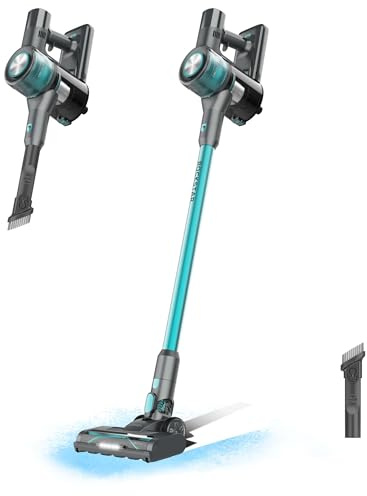 Cecotec Balai Aspirateur sans Fil Moteur BLDC Conga Rockstar P50. 265W, 80AW et 20000Pa, Brosse Mixte Anti-enchevêtrement, 3 Modes, Lumière LED, Réservoir 1200ml, Nettoie 120m² en Mode Eco