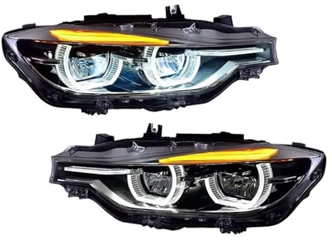 Per BMW F30 F35 320i 328i 335i Serie 3 2013-2018 Sostituire Il Gruppo Fari Alogeni Allo Xeno Dell'auto Faro Proiettore Anteriore(Alogeno)