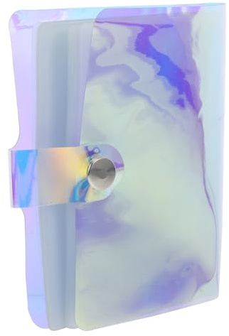 MOTHNUR Album de Rangement Transparent pour Autocollants Ongles Organisateur de Stickers Nail Art Classeur Vide pour Collection et Présentation de Décalcomanies Ongulaires DIY Manucure