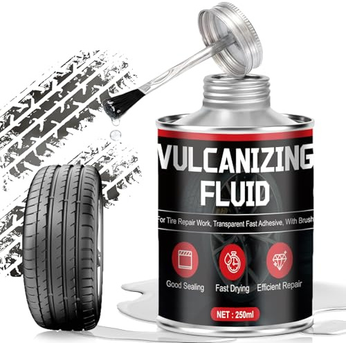 AllisWay Vulkanisierflüssigkeit 250ML, Kontaktkleber Extra Stark für Kontaktkleber, Vulkanisierkleber, Schuhsohlenkleber, Schlauchboot Kleber, Gummikleber,Dachhimmel Kleber-Mehrzweckkleber