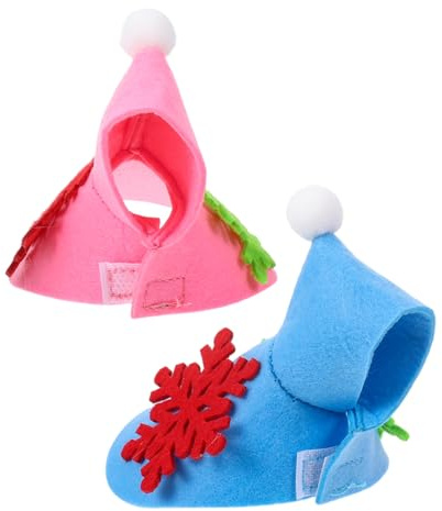 Beaupretty 2pcs Christmas Parrot Cape Snowflake Felt Warm Outdoor Parrot Clothing Bird Costume for Small Birds Winter Clothes Warm Cloak
