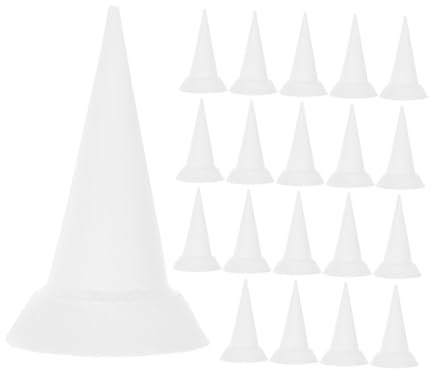 jojofuny 20 Stück Feuerfeste Keramische Stütznägel aus Aluminiumoxid Konische Bewegliche Brennofen nägel Hochtemperaturbeständig für Töpferbedarf und Keramikofen Zubehör