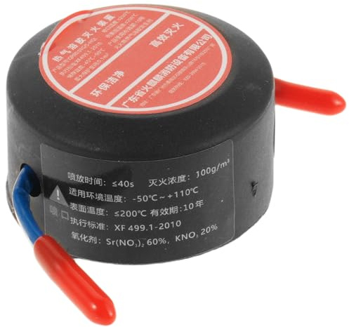 Abaodam Estintore Automatico a Aerosol per Auto 10g Tecnologia Spegnifuoco, Lega di Alluminio Resistente alle Intemperie per Protezione del Motore Veicolare