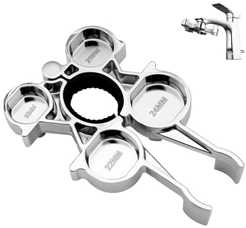 12-In-1 Schlüssel Kompatibel mit Perlator Wasserhahn Schlüssel für M16/M18/M20/M22/M24 Strahlregler Luftsprudler Montageschlüssel Sieb Belüfter Serviceschlüssel