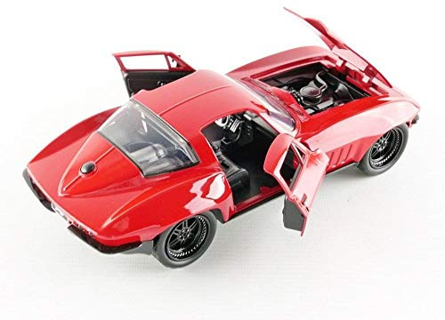 Chevrolet Corvette, rot, Fast & Furious 8 Lettys, 0, Modellauto, Fertigmodell, Jada 1:24
