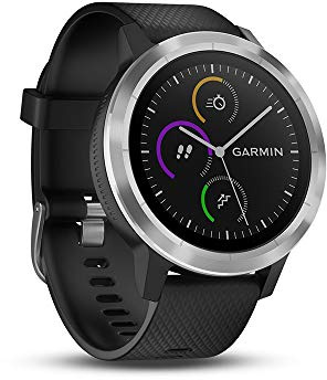 Smartwatch GARMIN Vivoactive 3 1,2in GPS Waterproof 5 ATM Glonass Black Stainless Steel (Renewed)